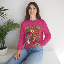 Load image into Gallery viewer, Women of the Bible Floral Crewneck Sweatshirt — Scriptural Names &amp; Botanical Illustration