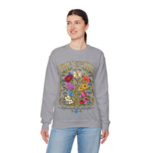 Load image into Gallery viewer, Women of the Bible Floral Crewneck Sweatshirt — Scriptural Names &amp; Botanical Illustration