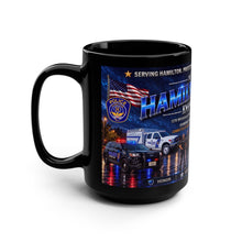 Load image into Gallery viewer, Hamilton Police Division 15oz Black Coffee Mug — Thin Blue Line Tribute