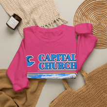 Load image into Gallery viewer, Capital Church Crewneck Sweatshirt — 'Real Faith. Real People. Real Impact.'