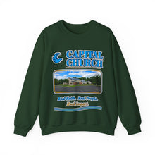 Load image into Gallery viewer, Capital Church Crewneck Sweatshirt — 'Real Faith. Real People. Real Impact.'