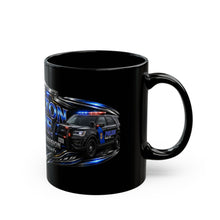 Load image into Gallery viewer, Hamilton Blue Police Division Black Mug – "The Hamilton Blue" Honor • Service • Integrity (11oz/15oz)
