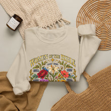 Load image into Gallery viewer, Women's Bible Floral Crewneck Sweatshirt — "Women of the Bible" Vintage Botanical Design