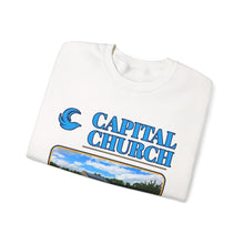 Load image into Gallery viewer, Capital Church Crewneck Sweatshirt — 'Real Faith. Real People. Real Impact.'