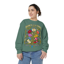 Load image into Gallery viewer, Women of the Bible Sweatshirt — Floral Illustrated Faith Crewneck