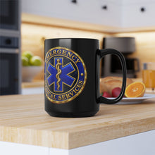 Load image into Gallery viewer, Emergency Medical Services EMT Star of Life Black Mug