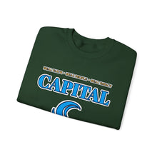 Load image into Gallery viewer, Capital Church Crewneck Sweatshirt — Blue Dove Logo Christian Ministry Pullover