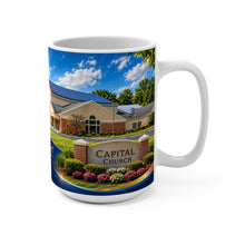 Load image into Gallery viewer, Capital Church Photo 15oz Ceramic Mug - Inspirational Church Building Coffee Cup