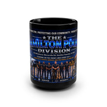 Load image into Gallery viewer, Hamilton Police Division 15oz Black Coffee Mug — Commemorative Law Enforcement Tribute