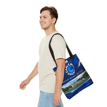 Load image into Gallery viewer, Capital H Church Tote Bag – 'Real Faith. Real People. Real Impact.' All-Over Print
