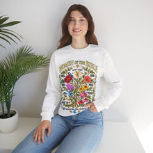 Load image into Gallery viewer, Women of the Bible Floral Crewneck Sweatshirt — Scriptural Names &amp; Botanical Illustration