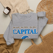 Load image into Gallery viewer, Capital Church Crewneck Sweatshirt — Blue Dove Logo Christian Ministry Pullover