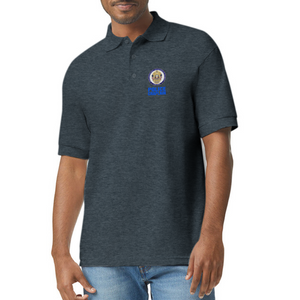 POLICE CHAPLAIN 50/50 Jersey Polo - deep heather