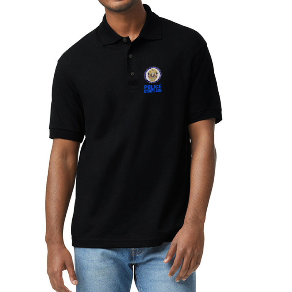 POLICE CHAPLAIN 50/50 Jersey Polo - black