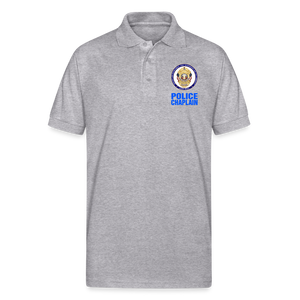 POLICE CHAPLAIN 50/50 Jersey Polo - heather gray