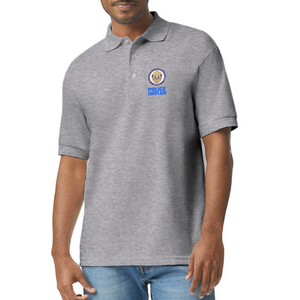 POLICE CHAPLAIN 50/50 Jersey Polo - heather gray