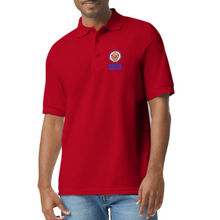 Load image into Gallery viewer, POLICE CHAPLAIN 50/50 Jersey Polo - red