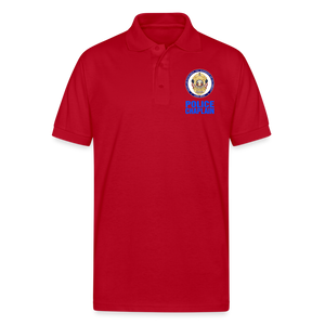 POLICE CHAPLAIN 50/50 Jersey Polo - red