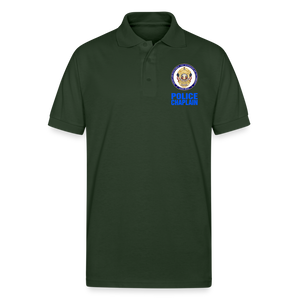 POLICE CHAPLAIN 50/50 Jersey Polo - forest green