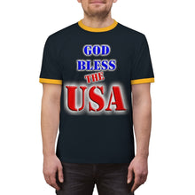 Load image into Gallery viewer, GOD BLESS THE USA Ringer Tee