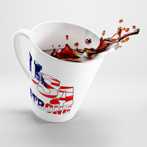 USA Strong Latte mug