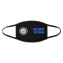 Load image into Gallery viewer, US NAVY VETERAN Mixed-Fabric Face Mask