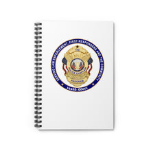 Load image into Gallery viewer, POLICE CHAPLAIN PROGRAM Spiral Notebook - Ruled Line