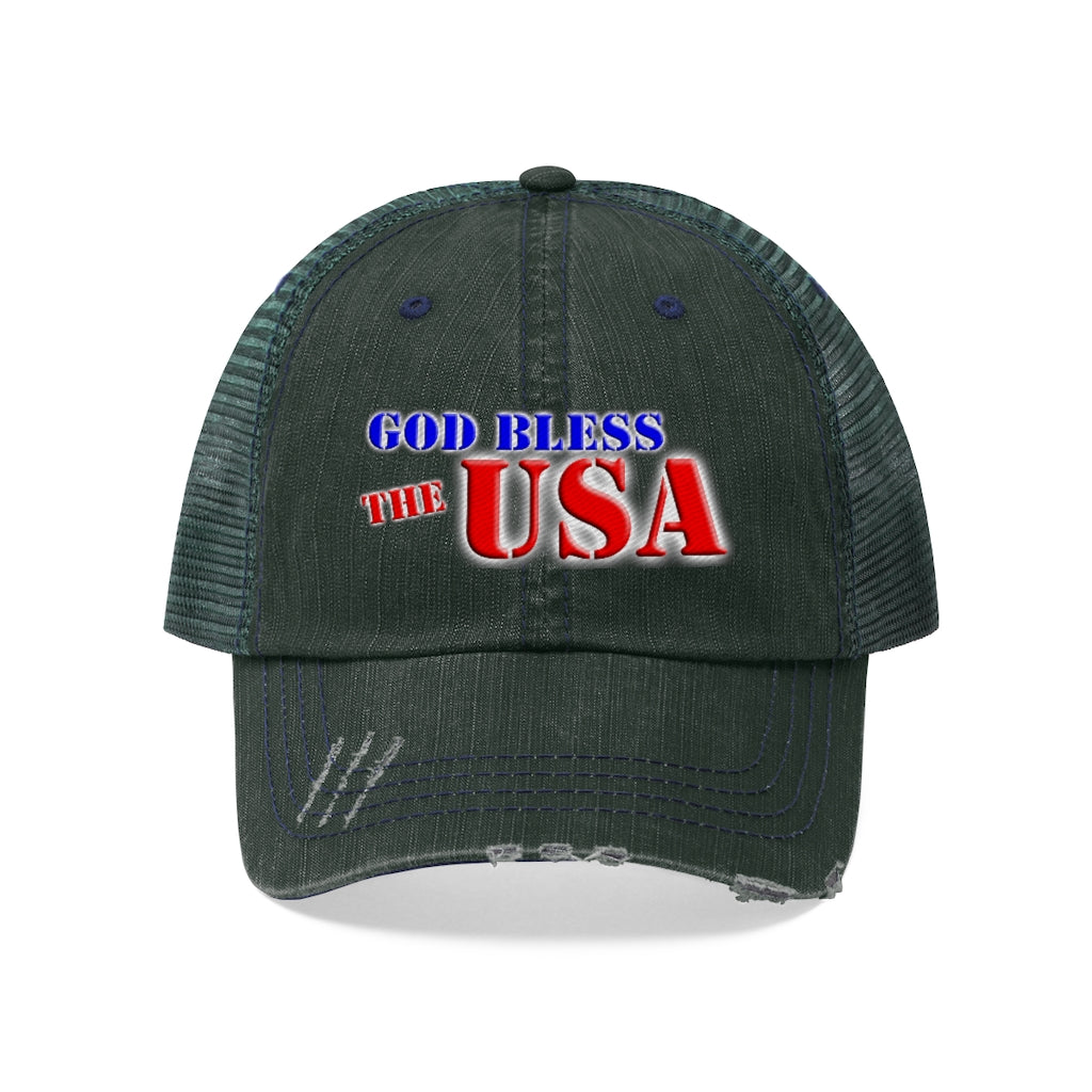 GOD BLESS THE USA Trucker Hat