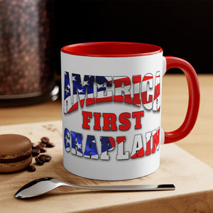 AMERICA FIRST CHAPLAIN Accent Mug