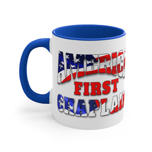 AMERICA FIRST CHAPLAIN Accent Mug
