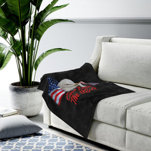 AMERICAN EAGLE Velveteen Plush Blanket