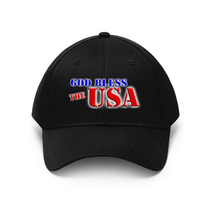GOD BLESS THE USA Twill Hat