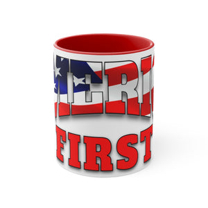 AMERICA FIRST Accent Mug