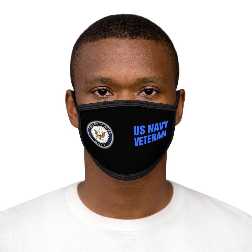 US NAVY VETERAN Mixed-Fabric Face Mask