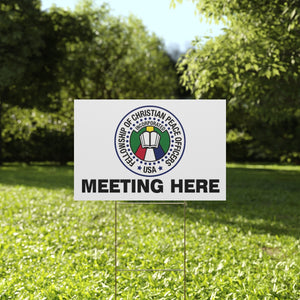 FCPO MEETING Plastic Yard Sign