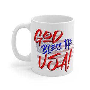 GOD BLESS THE USA Mug 11oz