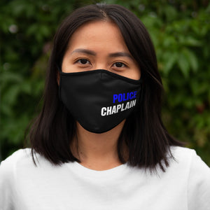BLUE POLICE CHAPLAIN Fitted Polyester Face Mask