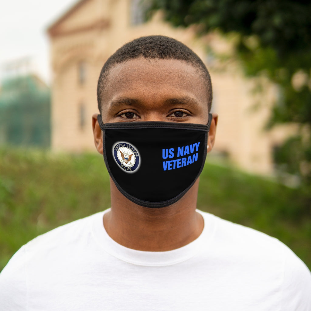 US NAVY VETERAN Mixed-Fabric Face Mask