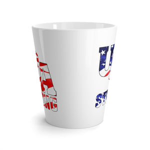 USA Strong Latte mug