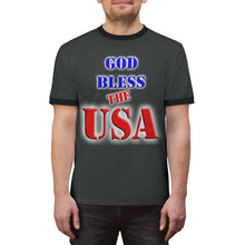 Load image into Gallery viewer, GOD BLESS THE USA Ringer Tee