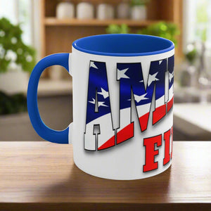 AMERICA FIRST Accent Mug