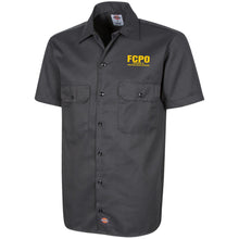 Load image into Gallery viewer, FCPO Men&#39;s Short Sleeve Work shirt