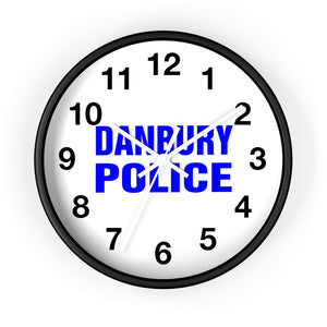 DANBURY POLICE Wall clock