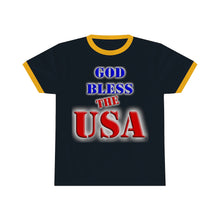 Load image into Gallery viewer, GOD BLESS THE USA Ringer Tee