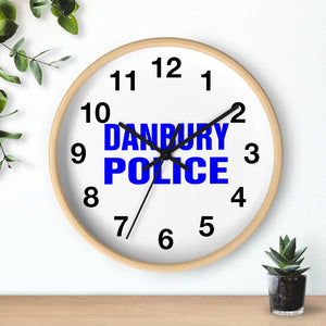 DANBURY POLICE Wall clock