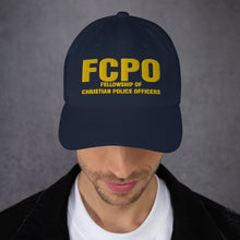 Load image into Gallery viewer, FCPO EMBROIDERED BALL CAP GOLD
