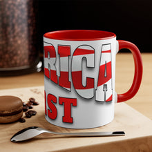 Load image into Gallery viewer, AMERICA FIRST Accent Mug