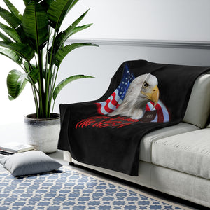 AMERICAN EAGLE Velveteen Plush Blanket