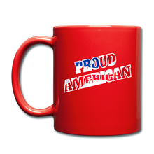 Load image into Gallery viewer, PROUD AMERICAN MUG - red
