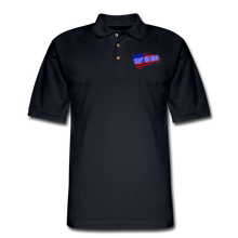 Load image into Gallery viewer, BACK THE BLUE Pique Polo Shirt - midnight navy